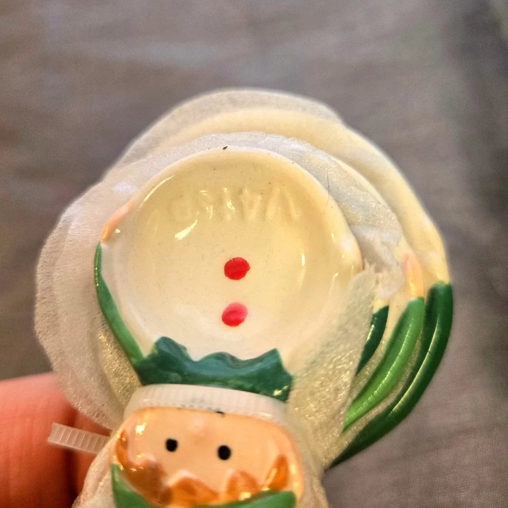 Holiday Time Elf Measuring Spoon‎ Set Christmas Kitchen Gadget Ceramic